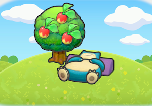 Tree-shaded snoozing Snorlax