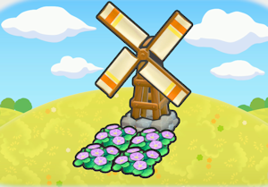 Windy Flower Bed